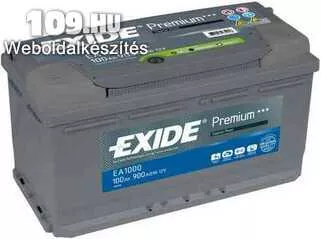 Exide Premium EA1000 100Ah/900(EN) akkumulátor